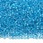 Бисер чешский PRECIOSA круглый 10/0 58565 радужный прозрачный, голубая линия внутри, 1 сорт, 50г - Бисер чешский PRECIOSA круглый 10/0 58565 радужный прозрачный, голубая линия внутри, 1 сорт, 50г