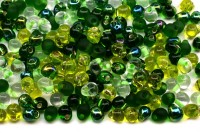 Бисер MIYUKI Drops 3,4мм MIX03 оттенки зелёного, микс Evergreen, 10 грамм
