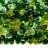 Бисер MIYUKI Drops 3,4мм MIX03 оттенки зелёного, микс Evergreen, 10 грамм - Бисер MIYUKI Drops 3,4мм MIX03 оттенки зелёного, микс Evergreen, 10 грамм