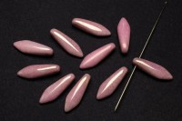 Бусины Dagger beads 16х5мм, отверстие 0,8мм, цвет 03000/14494 лиловый глянцевый, 736-097, 10шт