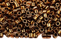 Бисер японский MIYUKI Delica цилиндр 8/0 DBL-0022 бронза, металлизированный, 5 грамм