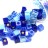 Бисер японский Miyuki Cube кубический 4мм #MIX02 оттенки синего, микс Blue tones, 10 грамм - Бисер японский Miyuki Cube кубический 4мм #MIX02 оттенки синего, микс Blue tones, 10 грамм