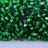 Бисер японский TOHO Hexagon шестиугольный 11/0 #0036 зеленый изумруд, серебряная линия внутри, 5 грамм - Бисер японский TOHO Hexagon шестиугольный 11/0 #0036 зеленый изумруд, серебряная линия внутри, 5 грамм