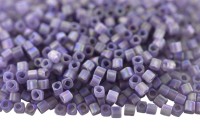 Бисер японский TOHO Cube кубический 1,5мм #0166DF сахарная слива матовый, радужный прозрачный, 5 грамм