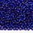 Бисер японский TOHO круглый 11/0 #0028F темный сапфир матовый, серебряная линия внутри, 10 грамм - Бисер японский TOHO круглый 11/0 #0028F темный сапфир матовый, серебряная линия внутри, 10 грамм