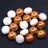 Бусины Candy beads 8мм, два отверстия 0,9мм, цвет 02010/29121 белый/абрикос, 705-047, около 10г (около 21шт) - Бусины Candy beads 8мм, два отверстия 0,9мм, цвет 02010/29121 белый/абрикос, 705-047, около 10г (около 21шт)