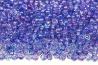 Бисер чешский PRECIOSA круглый 10/0 48802 прозрачный синий радужный, 1 сорт, 50г