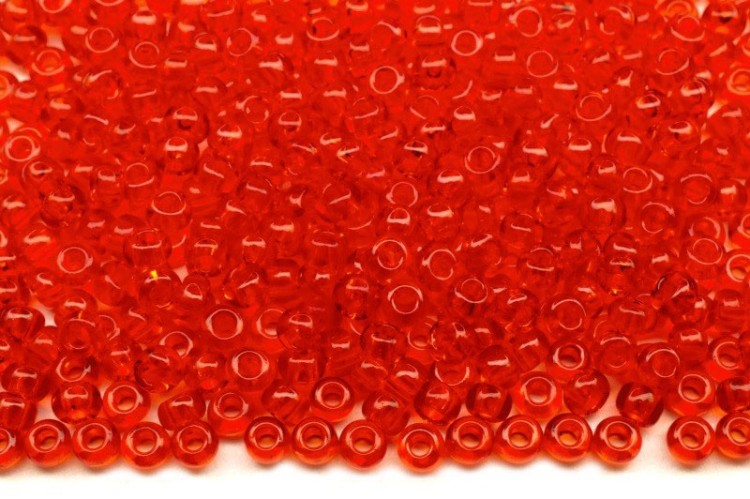 ОПТ Бисер чешский PRECIOSA круглый 10/0 90050 красный прозрачный, 1 сорт, 500 грамм ОПТ Бисер чешский PRECIOSA круглый 10/0 90050 красный прозрачный, 1 сорт, 500 грамм