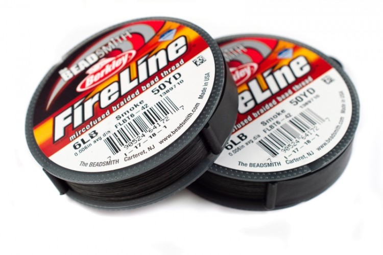Купить Нить FireLine 6LB, цвет smoke grey, толщина 0,006 (0,15мм), длина  50YD, 1024-006, 1 катушка