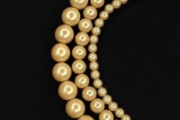 Жемчуг Preciosa, цвет 30002 бежевый радужный, 8мм, 10шт