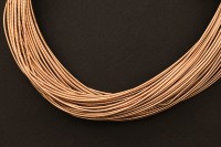 Канитель жесткая 1,0мм, цвет розовое золото, 49-088, 5г (около 1,2м)