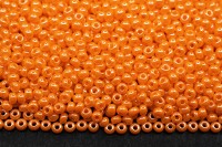 Бисер чешский PRECIOSA круглый 10/0 98110 оранжевый непрозрачный блестящий, 2 сорт, 50г