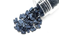 Бисер японский MIYUKI Half TILA #2001 сине-серый, металлизированный матовый, 5 грамм