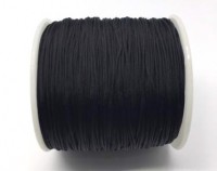 Шнур нейлоновый, толщина 1мм, цвет черный, материал нейлон, 29-045, 2 метра