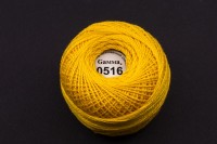 Нитки Ирис Gamma, цвет 0516 желтый, 82м/10г, хлопок 100%, 1шт
