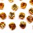 Шатоны Astra 6мм пришивные в оправе, цвет медовый/золото, стекло/латунь, 62-046, 20шт - Шатоны Astra 6мм пришивные в оправе, цвет медовый/золото, стекло/латунь, 62-046, 20шт