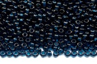 Бисер чешский PRECIOSA круглый 10/0 60100 синий прозрачный, квадратное отверстие, 1 сорт, 50г