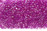 Бисер японский MIYUKI Delica цилиндр 11/0 DB-0074 радужный светлая фуксия, окрашенный изнутри, 5 грамм