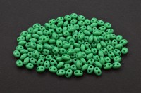 Бусины акриловые Дуо 6х5х3мм, отверстия 1мм, цвет зеленый, 540-374, 10г (около 280шт)