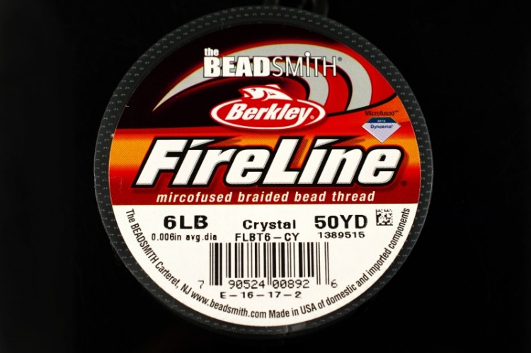 Купить Нить FireLine 6LB, цвет crystal, толщина 0,006 (0,15мм), длина  50YD, 1024-005, 1 катушка