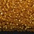 Бисер чешский PRECIOSA круглый 10/0 17050М матовый золотой, серебряная линия внутри, 2 сорт, 50г - Бисер чешский PRECIOSA круглый 10/0 17050М матовый золотой, серебряная линия внутри, 2 сорт, 50г