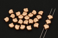 Бусины GINKO 7,5х7,5мм, отверстие 0,8мм, цвет 00030/01710 светлый золотой металлик матовый, 710-004, 10г (около 40шт)