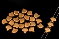 Бусины GINKO 7,5х7,5мм, отверстие 0,8мм, цвет 00030/01710 светлый золотой металлик матовый, 710-004, 10г (около 40шт)
