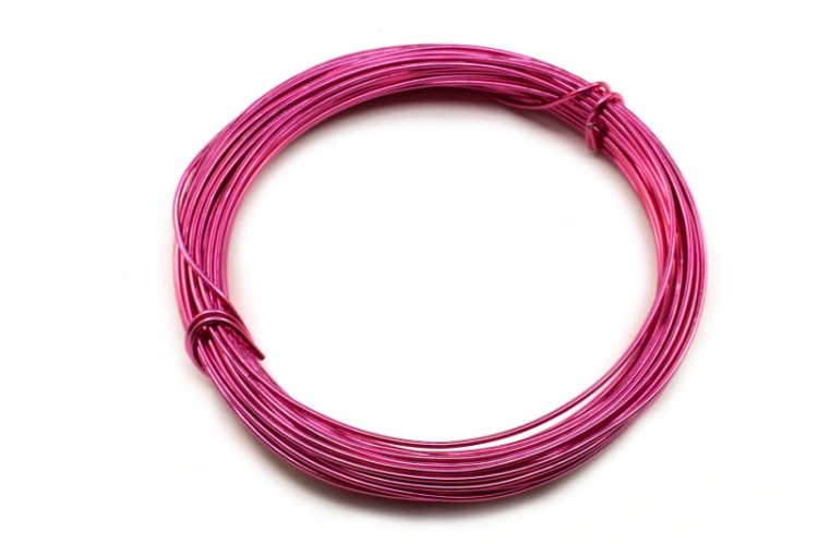 Проволока алюминиевая, толщина 1,0мм, длина около 10м, цвет розовый, 1009-130, 1шт Проволока алюминиевая, толщина 1,0мм, длина около 10м, цвет розовый, 1009-130, 1шт