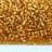 Бисер Гонконг 10/0 2,3мм цвет 33 золотой, серебряная линия внутри, около 95г - Бисер Гонконг 10/0 2,3мм цвет 33 золотой, серебряная линия внутри, около 95г