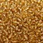 Бисер Гонконг 10/0 2,3мм цвет 33 золотой, серебряная линия внутри, около 95г - Бисер Гонконг 10/0 2,3мм цвет 33 золотой, серебряная линия внутри, около 95г
