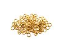 Кольца соединительные 3х0,5мм, разъёмные, латунь, позолота, 13-120, 1г (около 70шт)