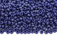 Бисер японский MIYUKI круглый 11/0 #2075 кобальт, матовый непрозрачный, 10 грамм