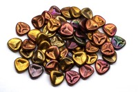 Бусины Rose Petal beads 8мм, отверстие 0,5мм, цвет 01640 металлик микс, 734-016, около 10г (около 50шт)