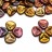 Бусины Rose Petal beads 8мм, отверстие 0,5мм, цвет 01640 металлик микс, 734-016, около 10г (около 50шт) - Бусины Rose Petal beads 8мм, отверстие 0,5мм, цвет 01640 металлик микс, 734-016, около 10г (около 50шт)