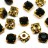 Шатоны Astra 6мм пришивные в оправе, цвет изумрудный/золото, стекло/латунь, 62-048, 20шт - Шатоны Astra 6мм пришивные в оправе, цвет изумрудный/золото, стекло/латунь, 62-048, 20шт