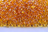 Бисер чешский PRECIOSA Фарфаль 3,2х6,5мм, 16050 янтарный прозрачный, 50г