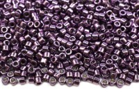Бисер японский MIYUKI Delica цилиндр 11/0 DB-0455 темная слива, гальванизированный, 5 грамм