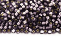 Бисер японский TOHO круглый 8/0 #0039F светлый танзанит матовый, серебряная линия внутри, 10 грамм