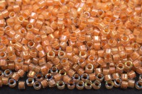 Бисер японский MIYUKI Delica цилиндр 11/0 DB-0067 радужный телесный, окрашенный изнутри, 5 грамм