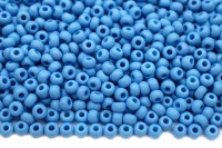 Бисер чешский PRECIOSA круглый 10/0 12910М матовый голубой непрозрачный, 1 сорт, 50г