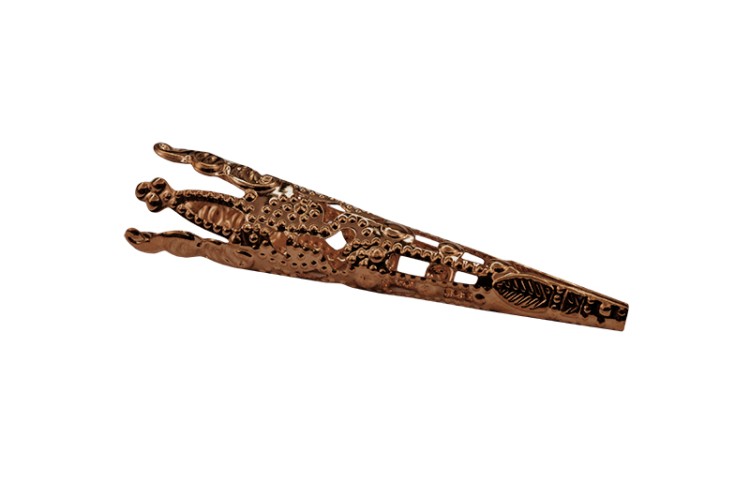 Обниматель концевик 41х8мм, внутренний диаметр 8мм, отверстие 1мм, цвет античная медь, железо, 01-080, 10шт Обниматель концевик 41х8мм, внутренний диаметр 8мм, отверстие 1мм, цвет античная медь, железо, 01-080, 10шт