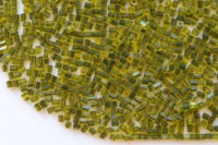 Бисер китайский рубка размер 11/0, цвет 0306 желтый, черная линия внутри, 450г