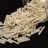 Бисер японский Miyuki Twisted Bugle 12мм #2021 кремовый, матовый непрозрачный, 10 грамм - Бисер японский Miyuki Twisted Bugle 12мм #2021 кремовый, матовый непрозрачный, 10 грамм