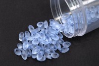 Бисер японский MIYUKI Long Magatama #2105F светлый сапфир, матовый прозрачный, 10 грамм