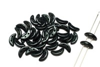 Бусины Crescent beads 10х3мм, цвет 0310-79052MJT Metallic Suede Dark Forest, 708-066, 5г (около 40 шт)