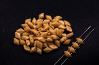 Бусины GemDuo 8х5мм, отверстие 0,8мм, цвет 13020 бежевый непрозрачный, 709-003, 10г (около 64шт)