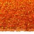 Бисер японский MIYUKI круглый 15/0 #0008 оранжевый, серебряная линия внутри, 10 грамм - Бисер японский MIYUKI круглый 15/0 #0008 оранжевый, серебряная линия внутри, 10 грамм