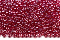 Бисер чешский PRECIOSA круглый 10/0 96090 бордовый прозрачный блестящий, 5 грамм