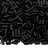 Бисер японский Miyuki Bugle стеклярус 3мм #0401F черный, матовый непрозрачный, 10 грамм - Бисер японский Miyuki Bugle стеклярус 3мм #0401F черный, матовый непрозрачный, 10 грамм
