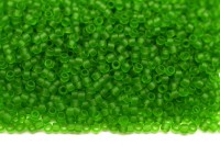 Бисер японский TOHO круглый 15/0 #0007F перидот, матовый прозрачный, 10 грамм